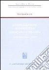 L'obbligazione alternativa. Nozione e realtà applicativa libro