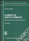 Elementi di diritto pubblico. Materiali per la didattica con percorsi di autoverifica libro