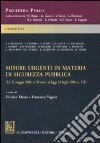 Misure urgenti in materia di sicurezza pubblica libro