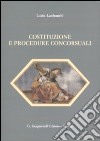 Costituzione e procedure concorsuali libro