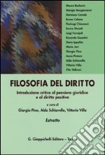 Filosofia del diritto. Introduzione critica al pensiero giuridico e al diritto positivo. Estratto libro