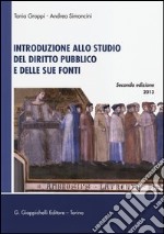 Introduzione allo studio del diritto pubblico e delle sue fonti libro