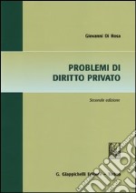 Problemi di diritto privato libro