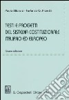 Testi e progetti del sistema costituzionale italiano ed europeo libro