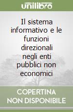 Il sistema informativo e le funzioni direzionali negli enti pubblici non economici libro