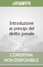 Introduzione ai principi del diritto penale libro