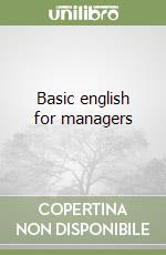 Basic english for managers