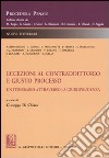 Eccezioni al contraddittorio e giusto processo. Un itinerario attraverso la giurisprudenza libro