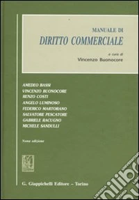 Manuale di diritto commerciale libro