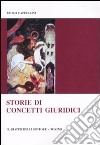 Storie di concetti giuridici libro di Cappellini Paolo