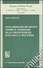 Nuovi orizzonti dei delitti contro il patrimonio nella circonvenzione di incapace e nell'usura libro