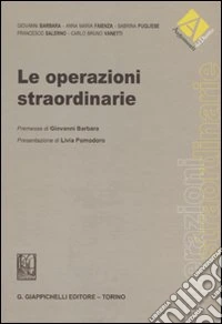 Operazioni straordinarie