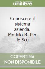 Conoscere il sistema azienda. Modulo B. Per le Scu libro