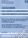 Aspetti funzionali e pragmatici nel pensiero linguistico di Philipp Wegener libro