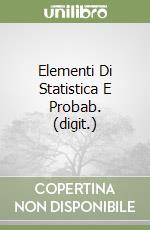 Elementi Di Statistica E Probab. (digit.) libro