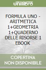 FORMULA UNO - ARITMETICA 1+GEOMETRIA 1+QUADERNO DELLE RISORSE 1 EBOOK libro