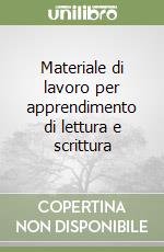 Materiale di lavoro per apprendimento di lettura e scrittura libro
