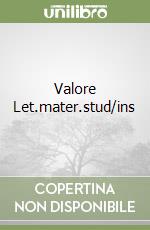 Valore Let.mater.stud/ins libro