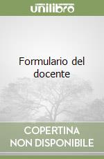 Formulario del docente libro