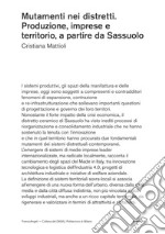 Mutamenti nei distretti. Produzione, imprese e territorio, a partire da Sassuolo