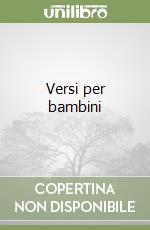 Versi per bambini libro