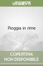 Pioggia in rime libro