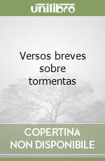 Versos breves sobre tormentas libro