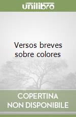 Versos breves sobre colores libro