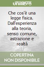 Che cos'è una legge fisica. Dall'esperienza alla teoria, senso comune, astrazione e realtà libro