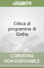 Critica al programma di Gotha