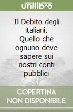 Il Debito degli italiani. Quello che ognuno deve sapere sui nostri conti pubblici libro