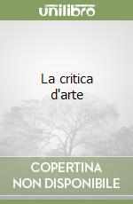 La critica d'arte libro