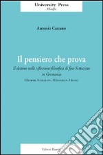 Il pensiero che prova. Il destino nella riflessione filosofica di fine Settecento in Germania (Herder, Schelling, Hölderlin, Hegel)