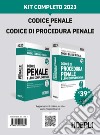 Kit completo codice penale e codice di procedura penale 2023 libro