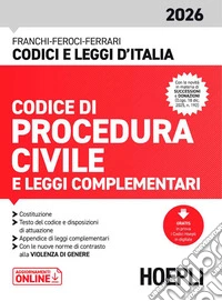 Codice di procedura civile e leggi complementari 2026 libro