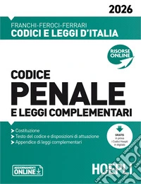 Codice penale e leggi complementari 2026. Nuova ediz. libro