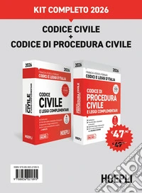 Codice civile + Codice di procedura civile. Kit completo 2026 libro