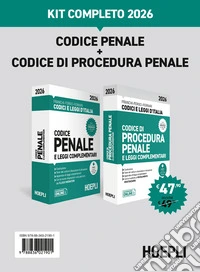 Codice penale + Codice di procedura penale. Kit completo 2026. Con espansione online libro
