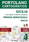 Sicilia, Eolie, Egadi, Pantelleria, Lampedusa. Tirreno meridionale, Malta. Portolano cartografico. Vol. 4 libro