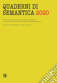 Quaderni di semantica (2020). Ediz. critica. Vol. 6 libro