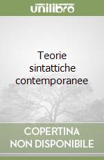 Teorie sintattiche contemporanee libro