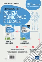 Kit completo concorso polizia municipale e locale. Manuale e test commentati per la preparazione alle prove d'esame. Con software di simulazione. Con video-corso di logica libro