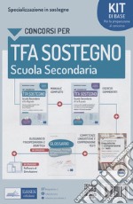 Kit completo TFA sostegno scuola secondaria. Eserciziari-Manuale-Tracce svolte libro