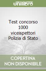 Test concorso 1000 viceispettori Polizia di Stato libro