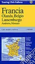 Francia. Olanda, Belgio, Lussemburgo, Andorra, Monaco 1:800.000 libro