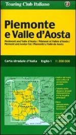 Piemonte e Valle d'Aosta 1:200.000 libro