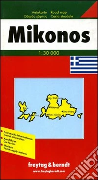 Mikonos. Carta stradale 1:30.000 libro