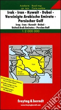 Iraq, Iran, Kuwait, Dubai, Emirati Arabi Uniti, Golfo persico 1:2.000.000 libro