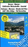 Bolzano, Merano, Strada del vino dell'Alto Adige, Val Sarentino 1:50.00. carta turistica per ciclisti ed escursionisti. Ediz. italiana e tedesca libro