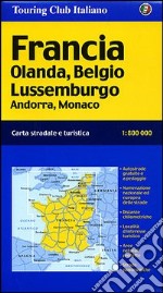 Francia. Olanda, Belgio, Lussemburgo, Andorra, Monaco 1:800.000 libro